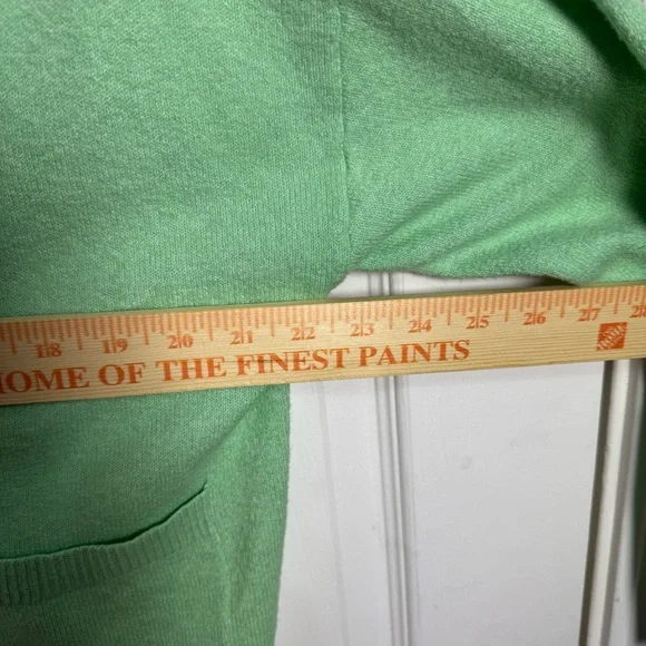 LOFT Mint Green Button-Up Cardigan - Picture 3 of 5